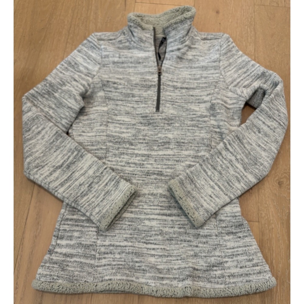 Kuhl Alaska 1/4 Zip Sweater Womens Small Gray Fleece 4210 Pullover Hike Outdoor
